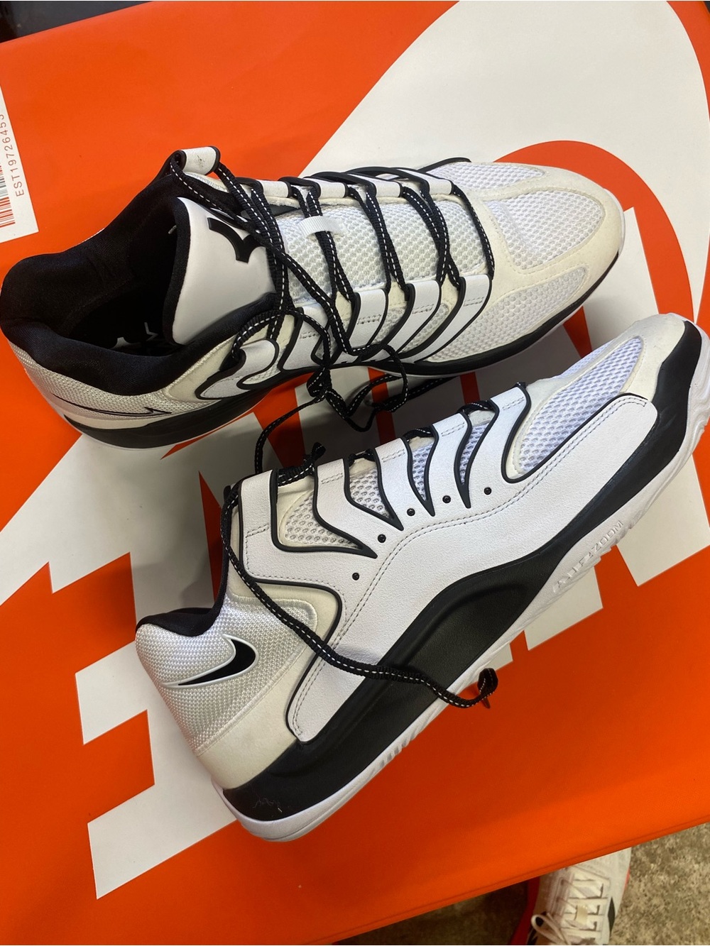 NEW Nike KD 18 TB Promo White Black Mens Shoes